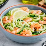 Spiralized Zucchini Noodles Pasta With Shrimps